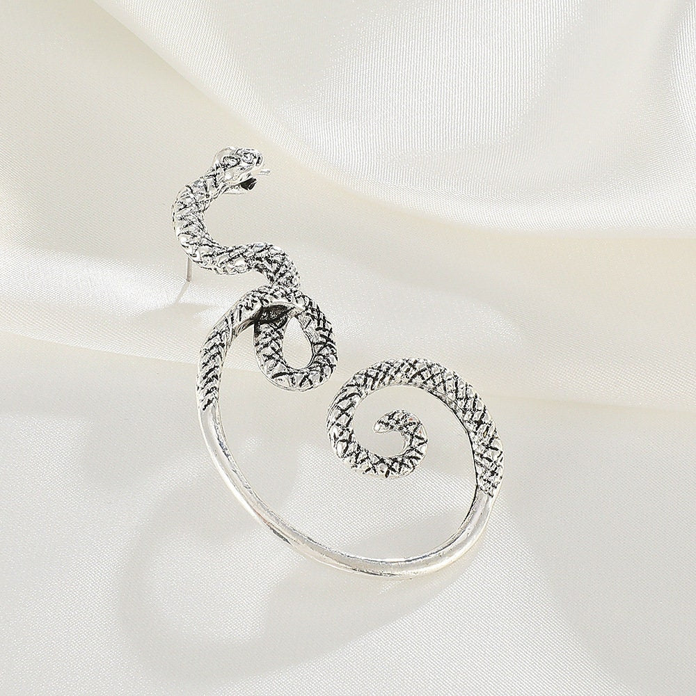 Street Snake Ear Cuff, Piercing Cuff, Snake Ear Wrap