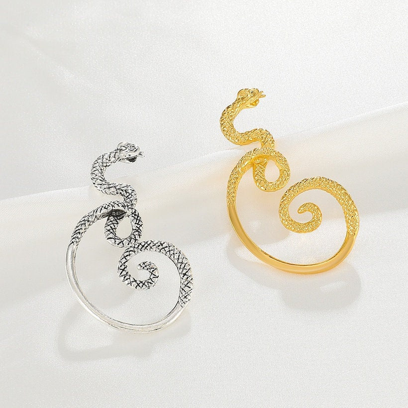 Street Snake Ear Cuff, Piercing Cuff, Snake Ear Wrap