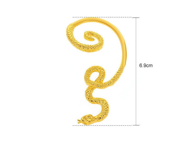 Street Snake Ear Cuff, Piercing Cuff, Snake Ear Wrap